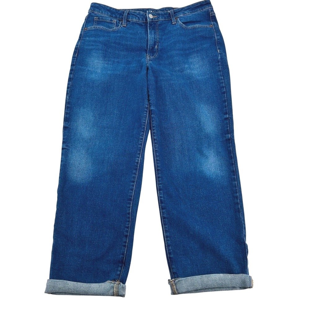 Old Navy High Rise Loose Straight Jeans Womens 14 Blue Denim Relaxed 90s Style